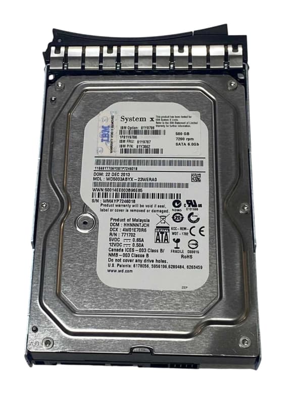 Жесткий диск Lenovo 81Y3862 500Gb 7200 SATAIII 3.5" HDD