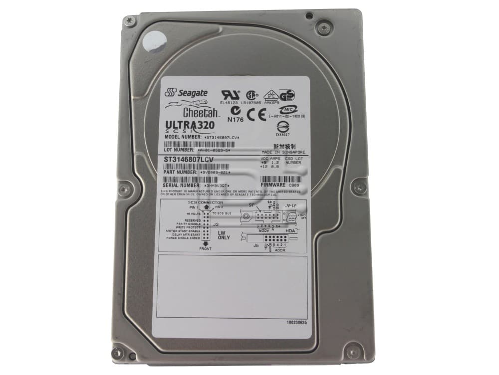 Жесткий диск Seagate ST3146807LCV 146,8Gb  U320SCSI 3.5" HDD