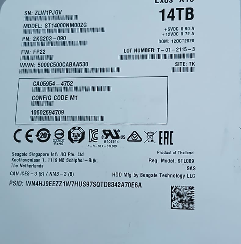 Жесткий диск Fujitsu 10602694709 14Tb SAS 3,5" HDD