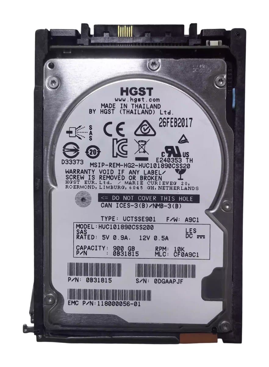Жесткий диск EMC 900Gb 10000 SAS 2.5" HDD