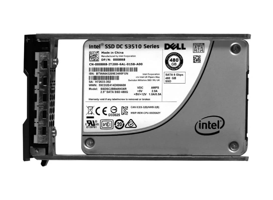 Жесткий диск Dell 008R8 480Gb SATAIII 2,5" SSD