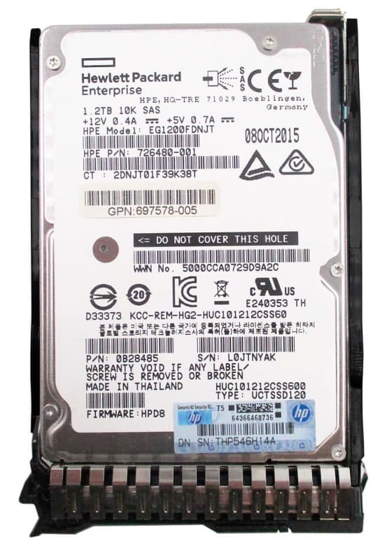 Жесткий диск HP 726480-001 1,2Tb  SAS 2,5" HDD