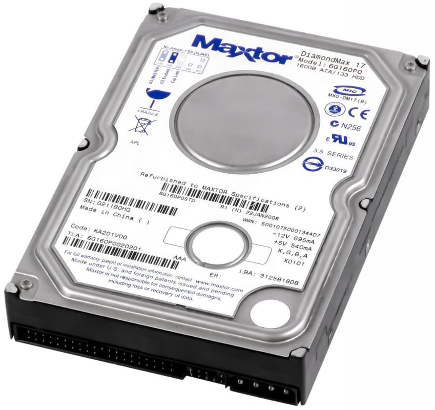 Жесткий диск Maxtor 6G160P0 160Gb 7200 IDE 3.5" HDD