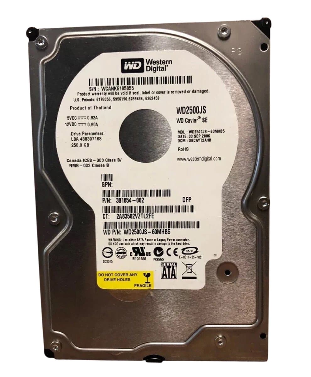 Жесткий диск HP 250Gb 7200 SATAII 3.5" HDD
