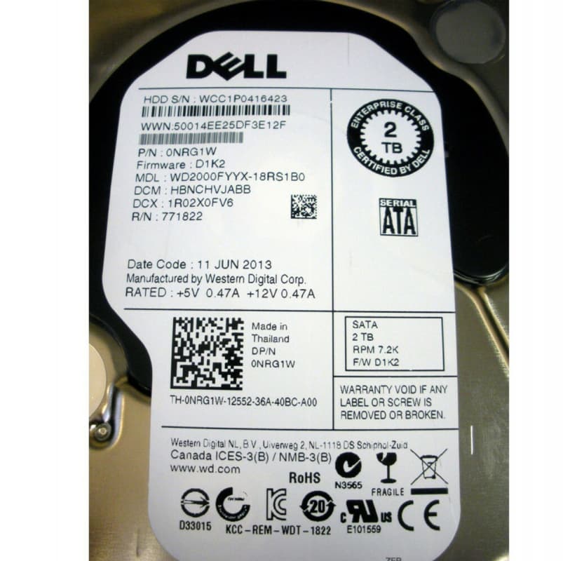 Жесткий диск Western Digital WD2000FYYX 2TB SATAIII 3,5" HDD