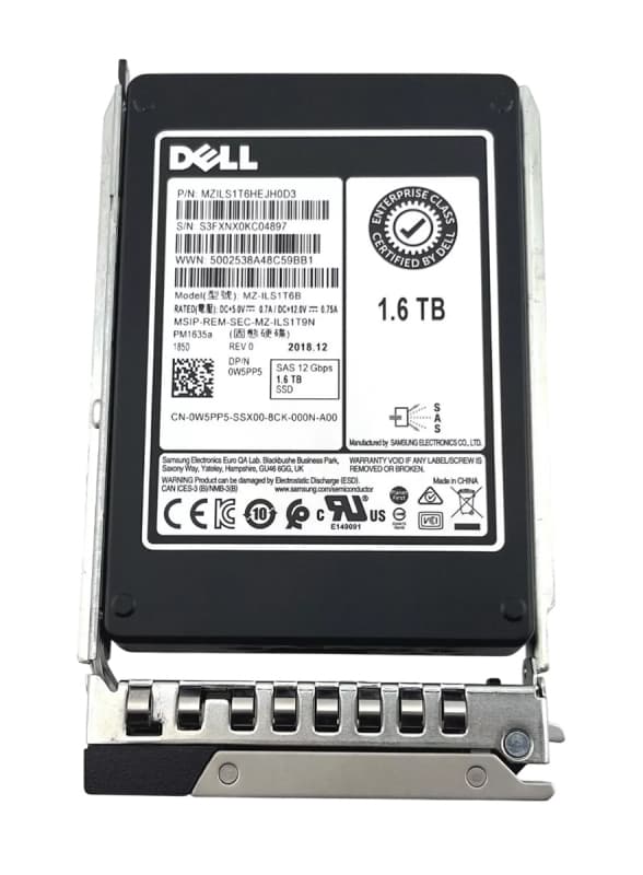 Жесткий диск Dell W5PP5 1.6TB SAS 2,5" SSD