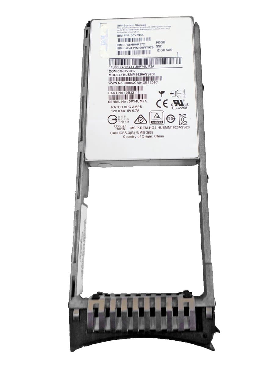 Жесткий диск IBM 200Gb  SAS 2.5" SSD 0B32111