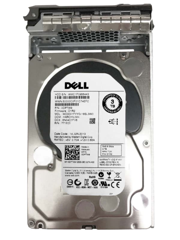 Жесткий Диск Dell WD3001FYYG-18SL3W0 3Tb SAS 3,5" HDD