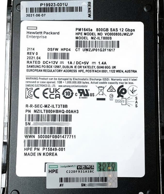 Жесткий диск HP P19923-001 800Gb SAS 2.5" SSD