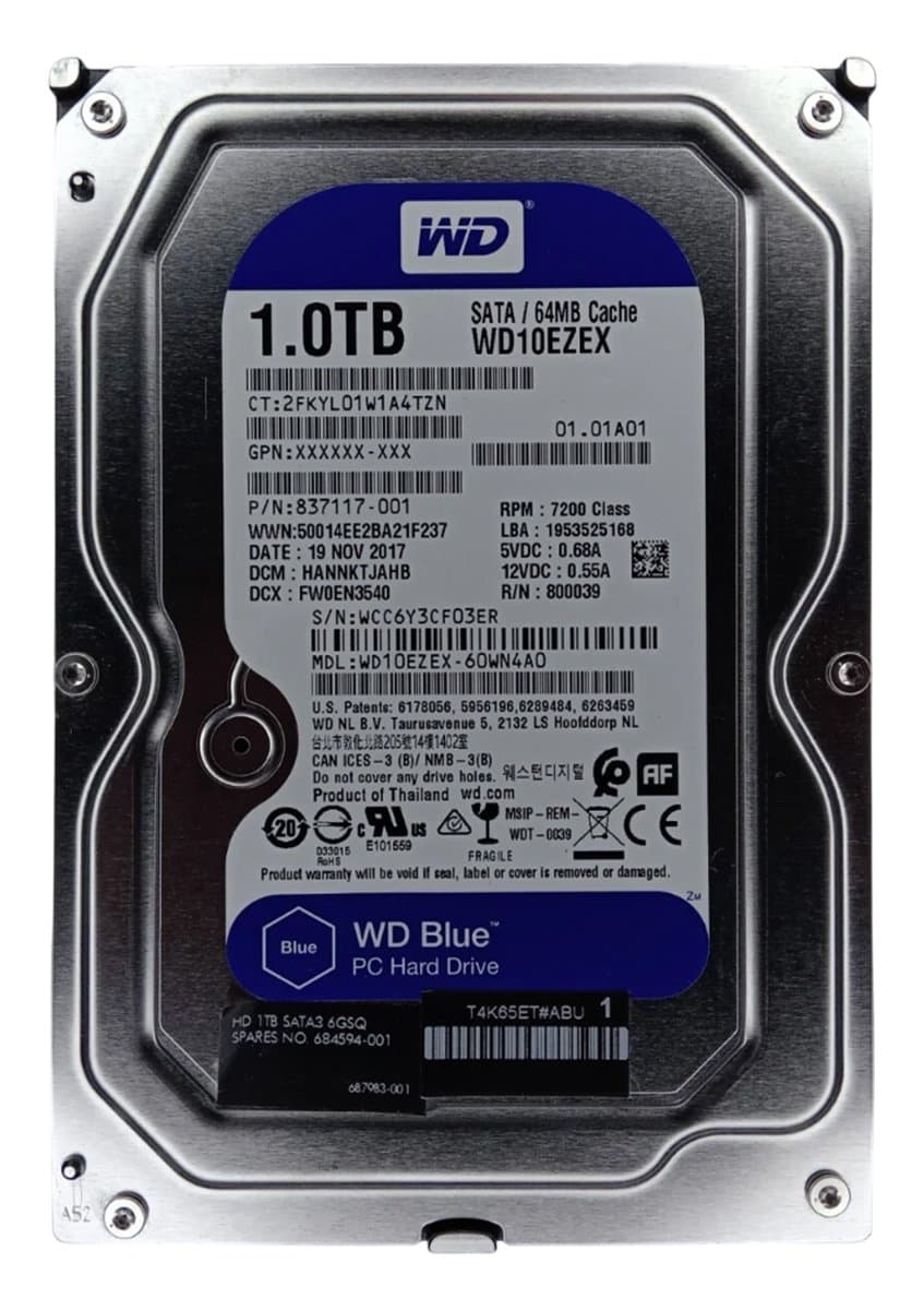 Жесткий диск HP 1Tb 7200 SATAIII 3.5" HDD 687983-001