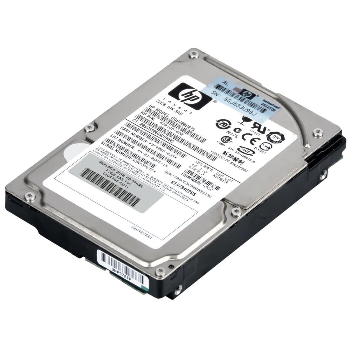 Жесткий диск HP 72Gb 10000 SAS 2.5" HDD GE259AA