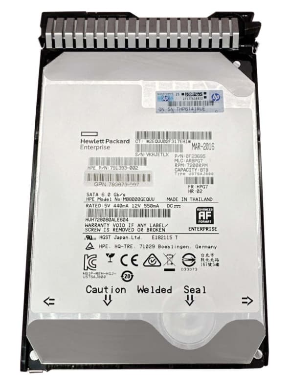 Жесткий диск HP 861594-B21 8Tb 7200 SATAIII 3,5" HDD