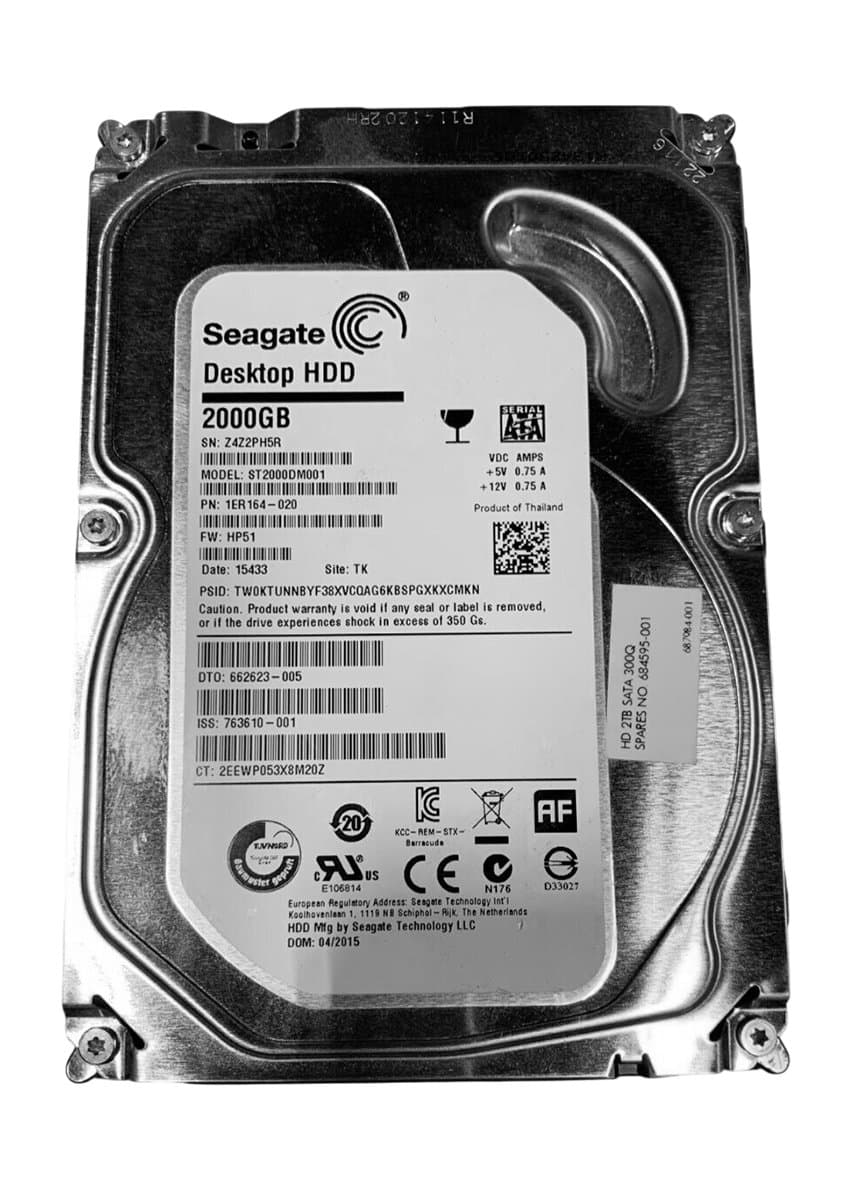 Жесткий диск  HP 2Tb 7200 SATAIII 3.5" HDD 662623-005 