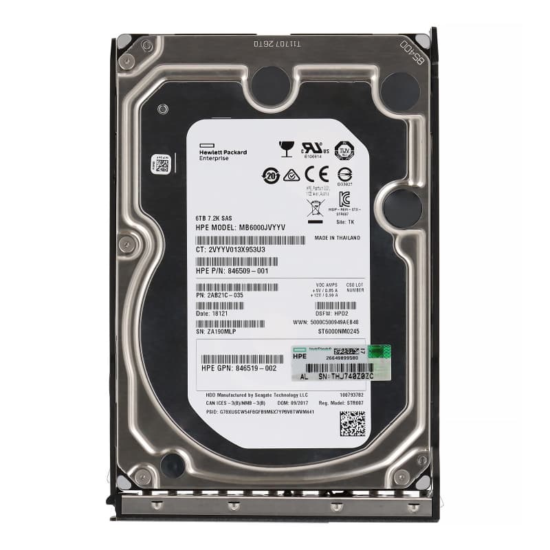 Жесткий диск HP 846611-001 6Tb 7200 SAS 3,5" HDD
