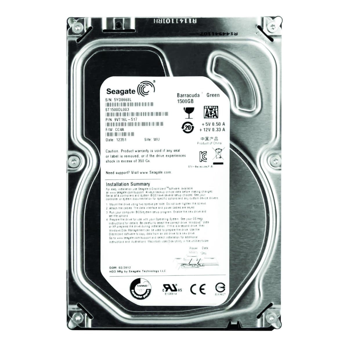 Жесткий диск Seagate 1Tb 5900 SATAIII 3.5" HDD ST1500DL003