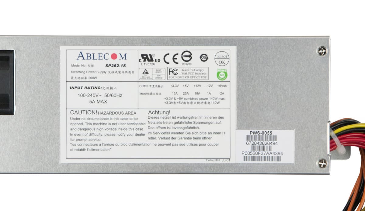 Блок Питания SuperMicro PWS-0055 260W