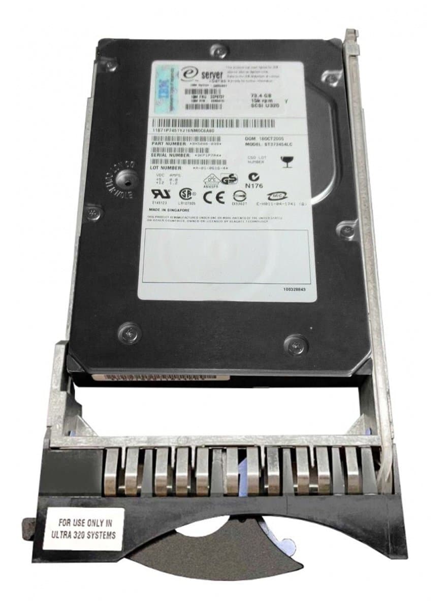 Жесткий диск  IBM 73,4Gb 15000 U320SCSI 3.5" HDD 9X5006-039