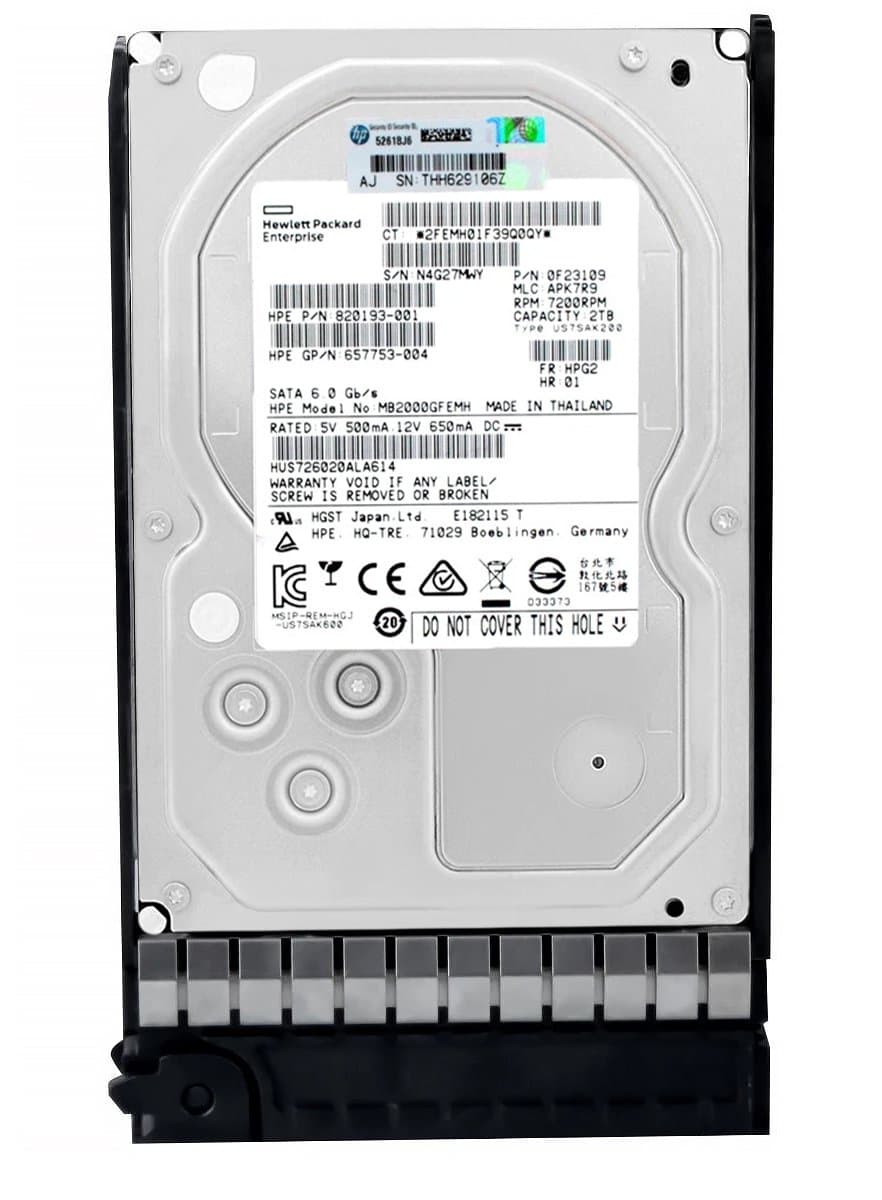 Жесткий диск HP 2Tb 7200 SATAIII 3.5" HDD 0F23109