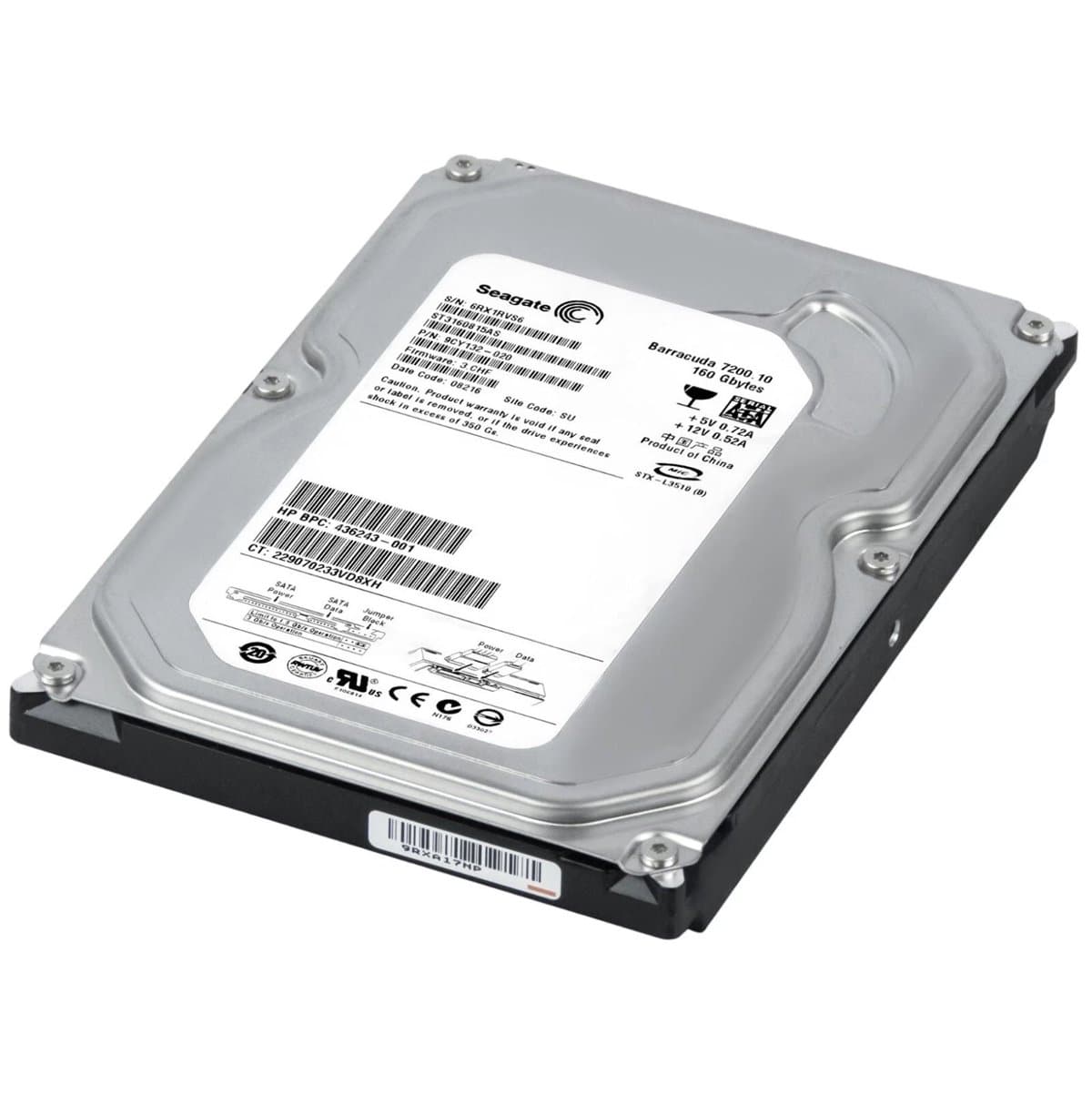 Жесткий диск HP 160Gb 7200 SATAII 3.5" HDD
