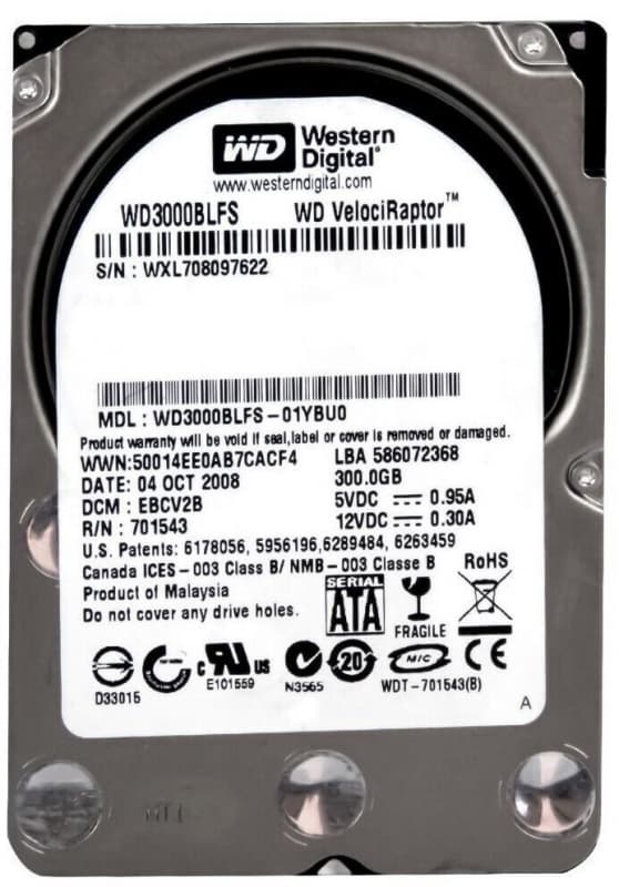 Жесткий диск Western Digital WD3000BLFS 300Gb 10000 SATAIII 2,5" HDD