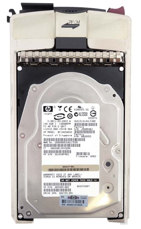 Жесткий диск HP 405989-002 146,8Gb  Fibre Channel  3,5" HDD
