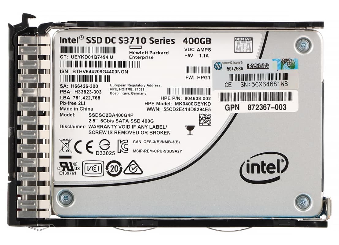Жесткий диск HP 872367-003 400Gb SATAII 2.5" SSD