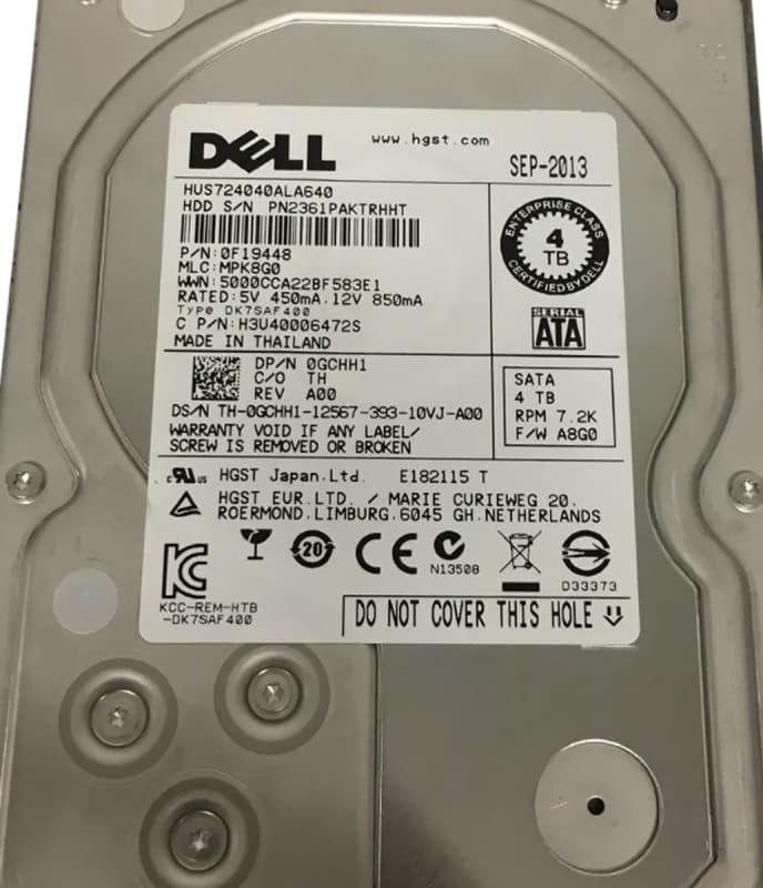 Жесткий диск Dell 0F19448 4Tb 7200 SATAIII 3,5" HDD
