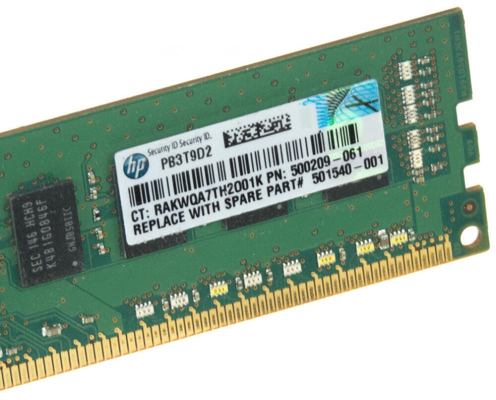 Оперативная память HP 500209-061 DDRIII 2Gb