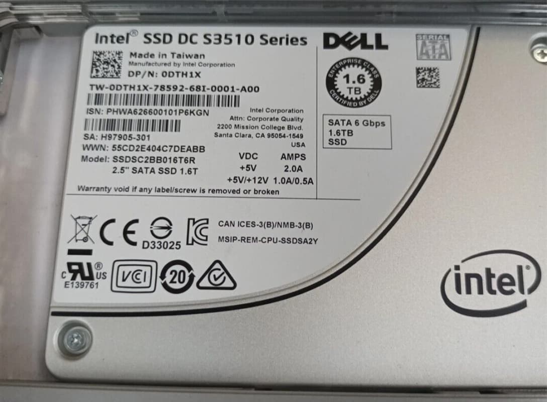 Жесткий диск Dell 0DTH1X 1.6TB SATAIII 2,5" SSD