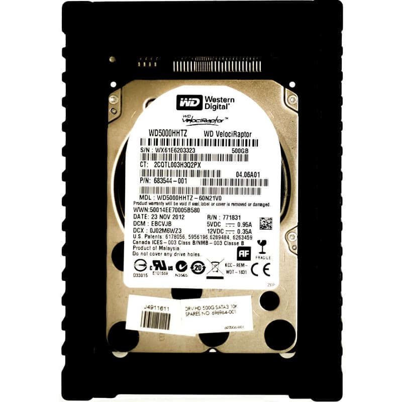Жесткий диск HP 683544-001 500Gb 10000 SATAIII 2,5" HDD