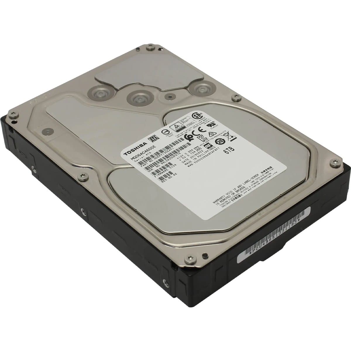  Toshiba 6TB 7200 SAS 3.5" HDD HDEPK13GEA51