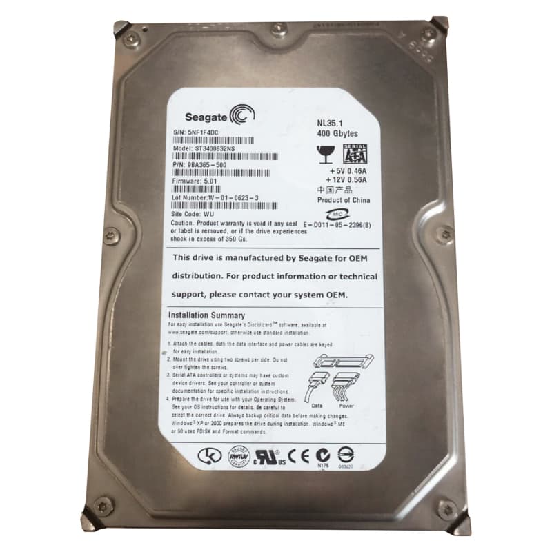 Жесткий диск Seagate ST3400632NS 400Gb  SATA 3,5" HDD