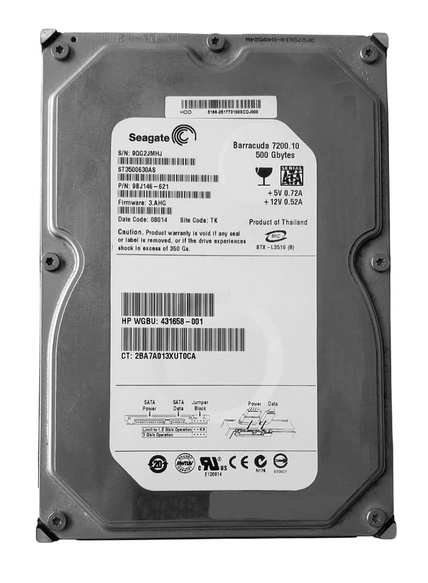 Жесткий диск HP 500Gb 7200 SATAII 3.5" HDD 431658-001 