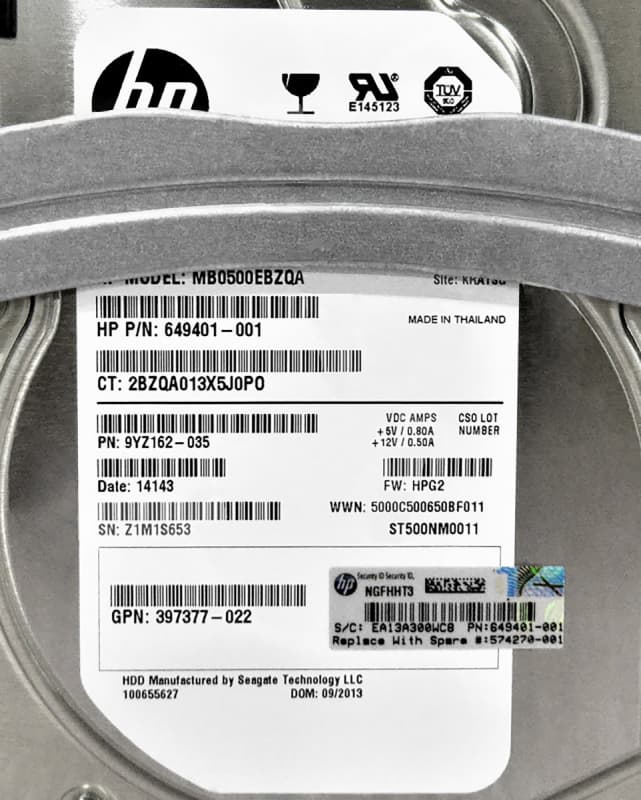 Жесткий диск HP 574023-B21 500Gb  SATAII 3,5" HDD