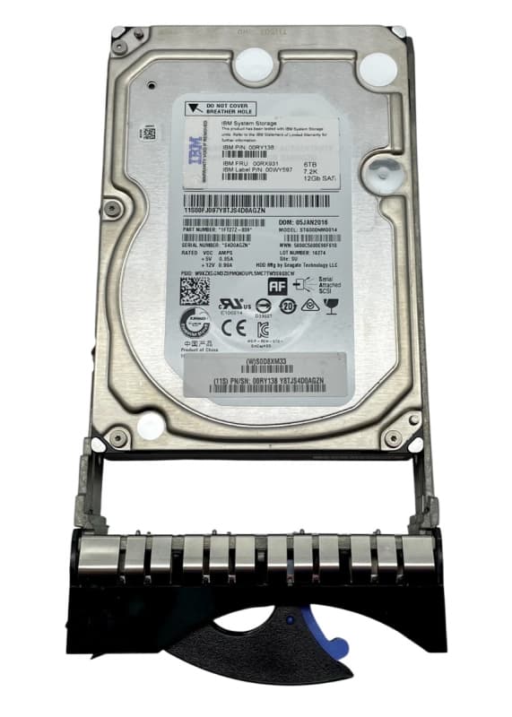 Жесткий диск IBM 00RX925 6Tb 7200 SAS 3,5" HDD