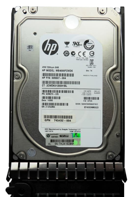 Жесткий диск HP H6Z69A 4Tb  SAS 3,5" HDD