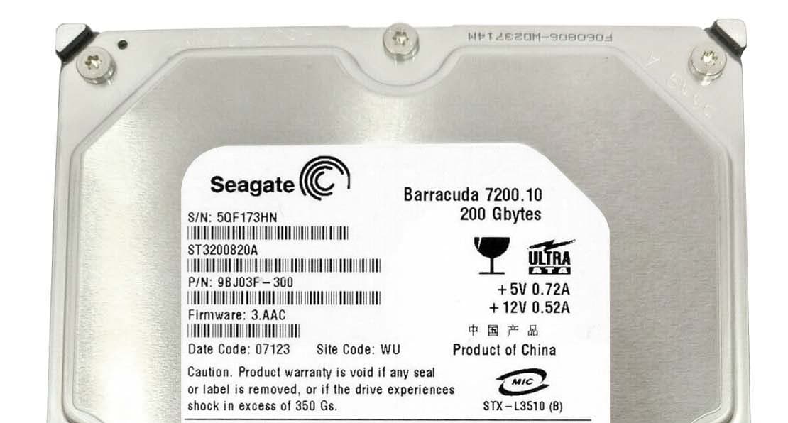 Жесткий диск Seagate ST3200820A 200Gb 7200 IDE 3.5" HDD