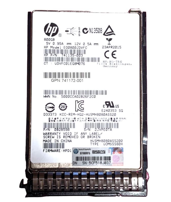 Жесткий диск HP 741172-001 800Gb SAS 2.5" SSD