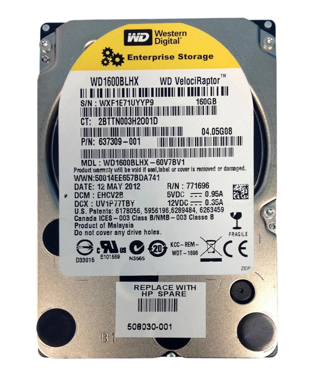 Жесткий диск HP 160Gb 7200 SATAII 2.5" HDD