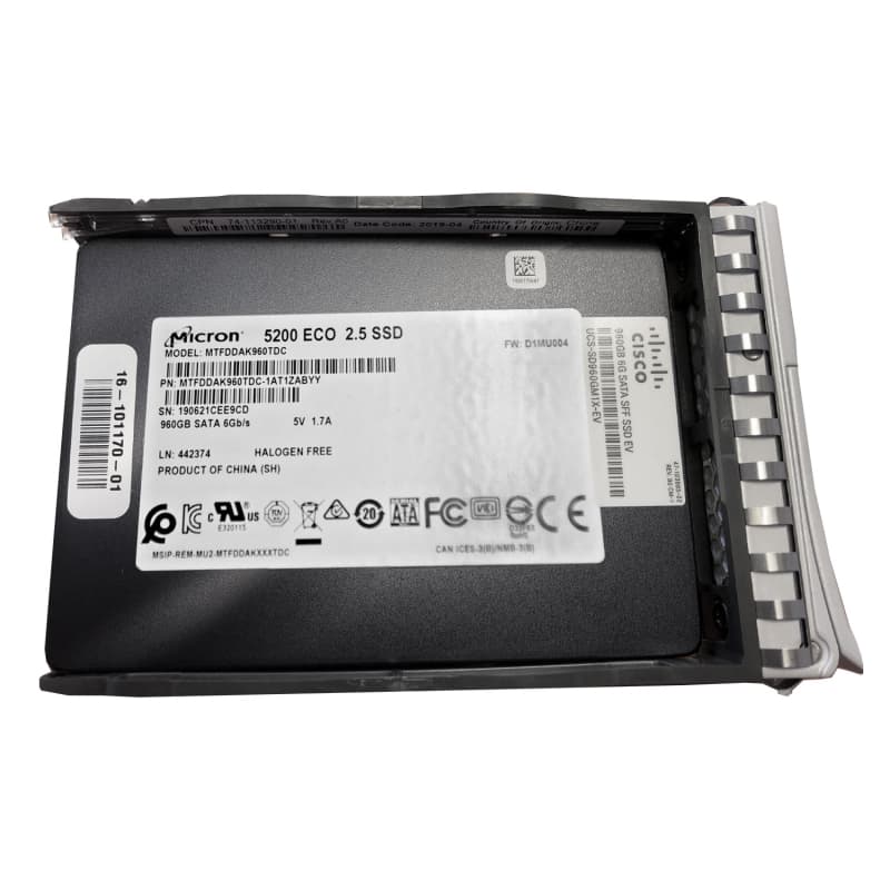 Жесткий Диск Cisco MTFDDAK960TDC-1AT1ZABYY 960Gb SATA 2,5" SSD