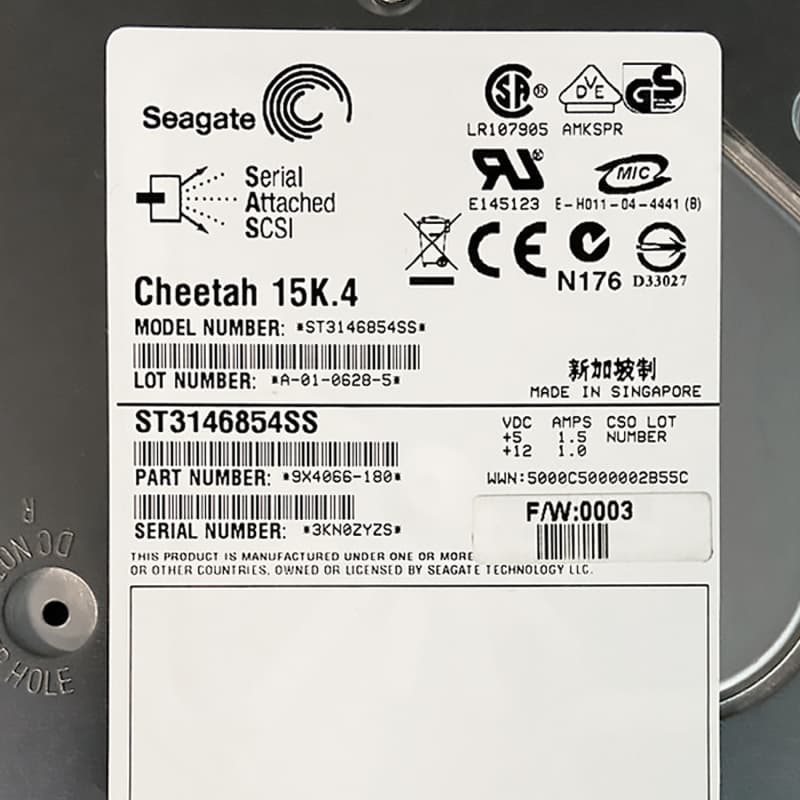 Жесткий диск Seagate 9X4066 146,8Gb  SAS 3,5" HDD