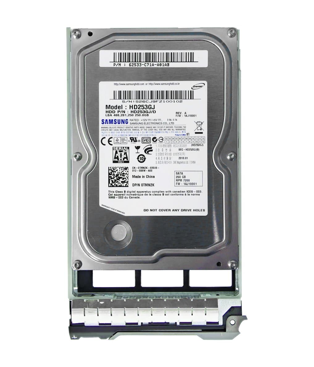 Жесткий диск Dell 250Gb 7200 SATAII 3.5" HDD TMN2K