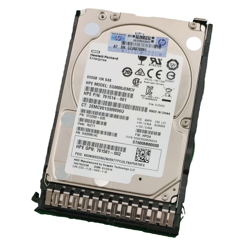 Жесткий диск HP EG0600JEMCV 600Gb 10000 SAS 2,5" HDD