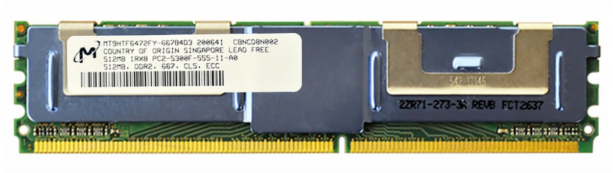 Оперативная память Micron MT9HTF6472FY-667B4D3 DDRII 512Mb