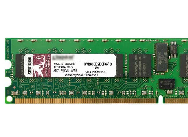 Оперативная память Kingston KVR800D2D8P6/1G DDRII 1Gb