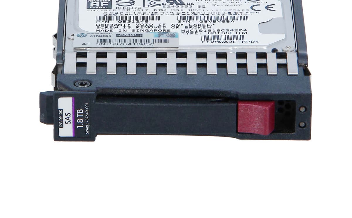 Жесткий диск HP 787649-001 1,8Tb MSA 10000 SAS 2,5" HDD