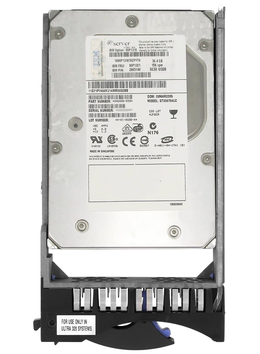 Жесткий диск IBM IBM 36.4Gb 15000 U320SCSI 3.5" HDD