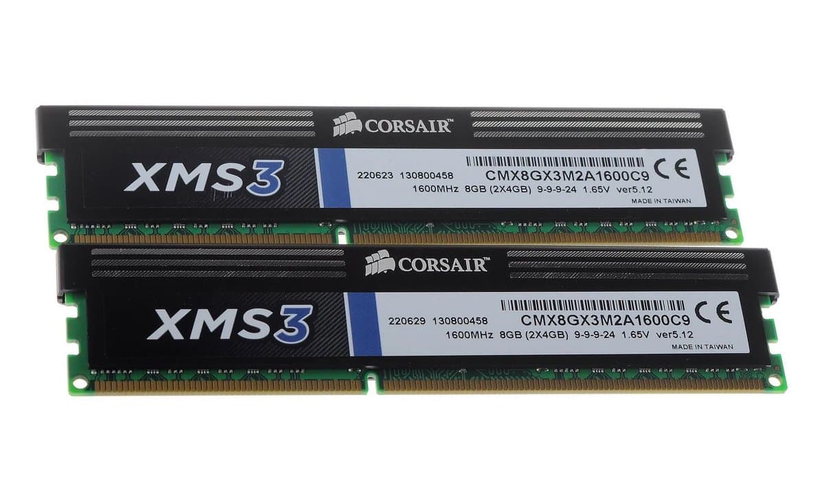 Оперативная память Corsair DDRIII 8Gb CMX8GX3M2A1600C9