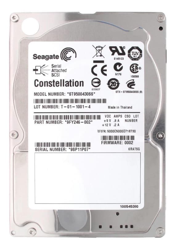 Жесткий диск Seagate ST9500430SS 500Gb  SAS 2,5" HDD