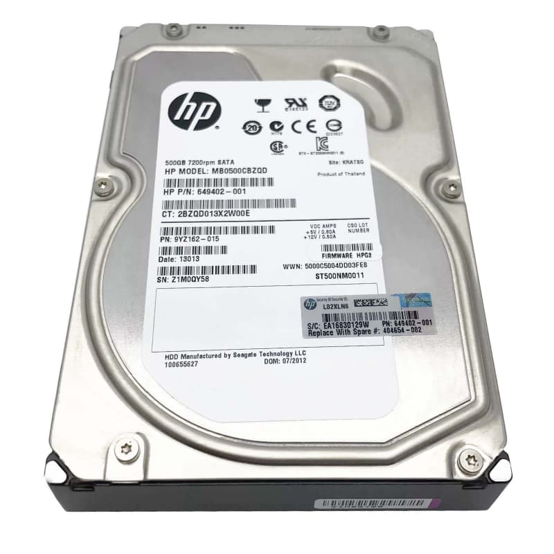 Жесткий диск HP 404654-002 500Gb 7200 SATAI 3,5" HDD